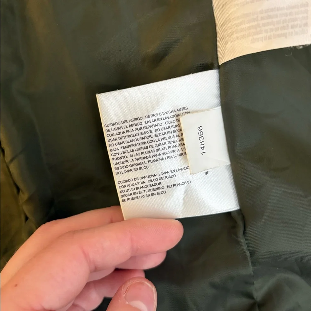 Michael Kors Olive Puffer Jacket with Fur Trim - Picture 15 of 15